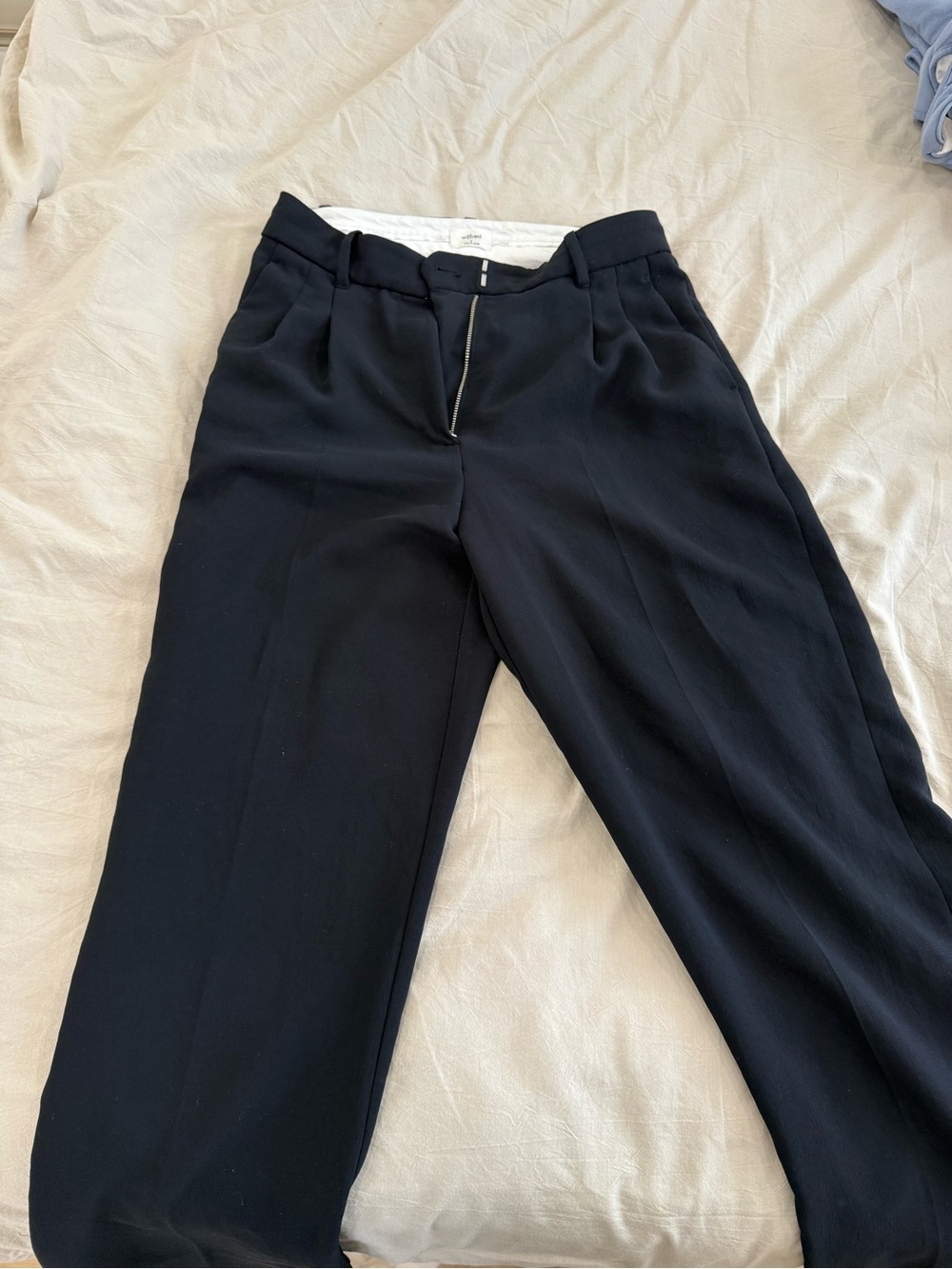 Wilfred Black Pleated Dress Pants